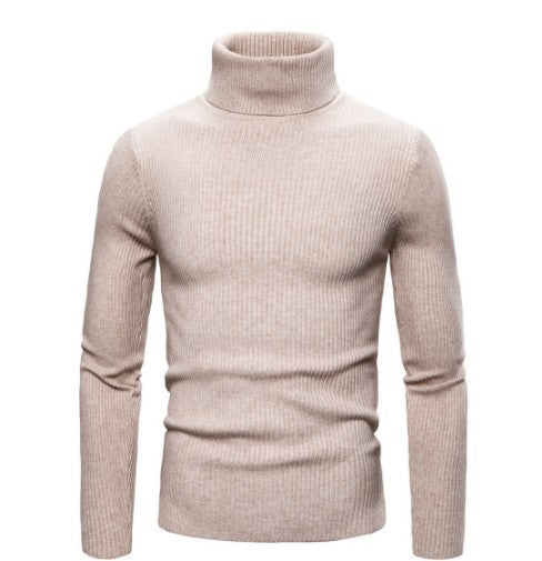 Herren Rollkragenpullover aus feinem Rippstrick Stilzeits