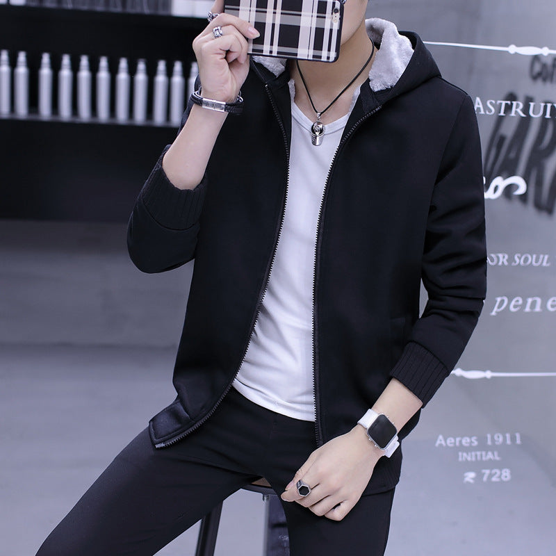 Herren Übergangsjacke mit kuscheligem Innenfutter und praktischem Kapuzensystem Stilzeits