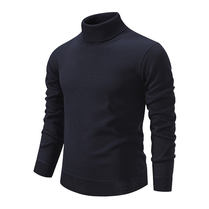 Herren Rollkragenpullover aus weichem Strick mit strukturiertem Design Stilzeits
