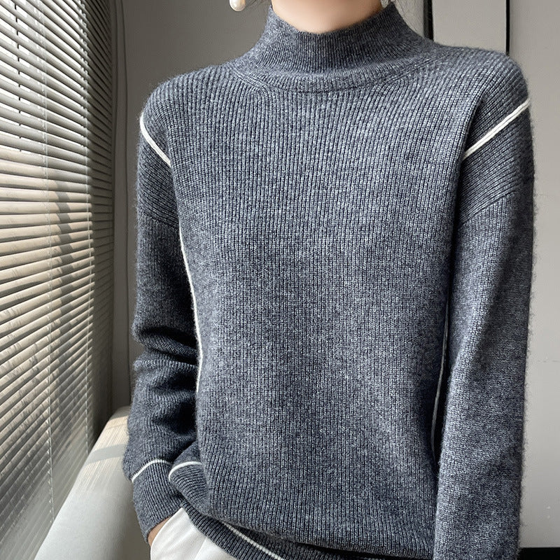 Stilzeits | Eleganter schlichter Rollkragenpullover