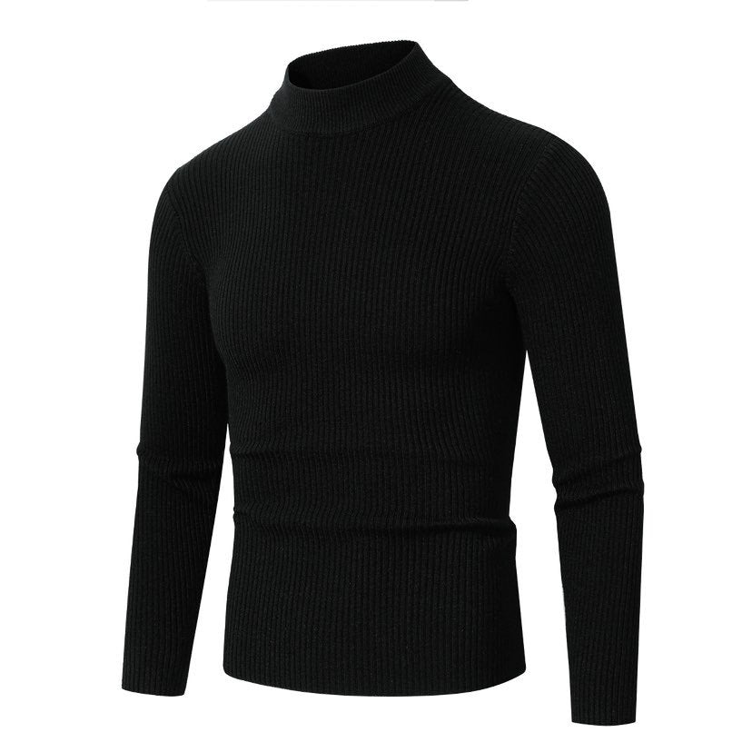 Herren Rollkragenpullover aus hochwertiger Rippenstruktur Stilzeits