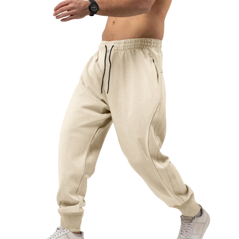 Herren sportliche Jogginghose mit elastischem Bund und Taschen Stilzeits