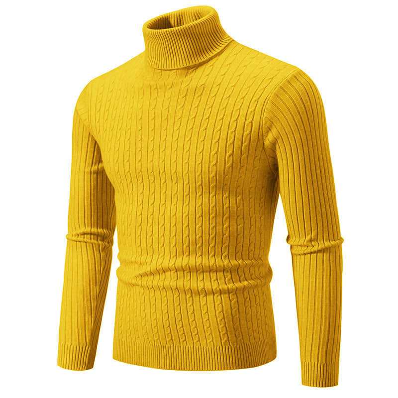 Herren stilvoller Rollkragenpullover aus feinem Strick Stilzeits