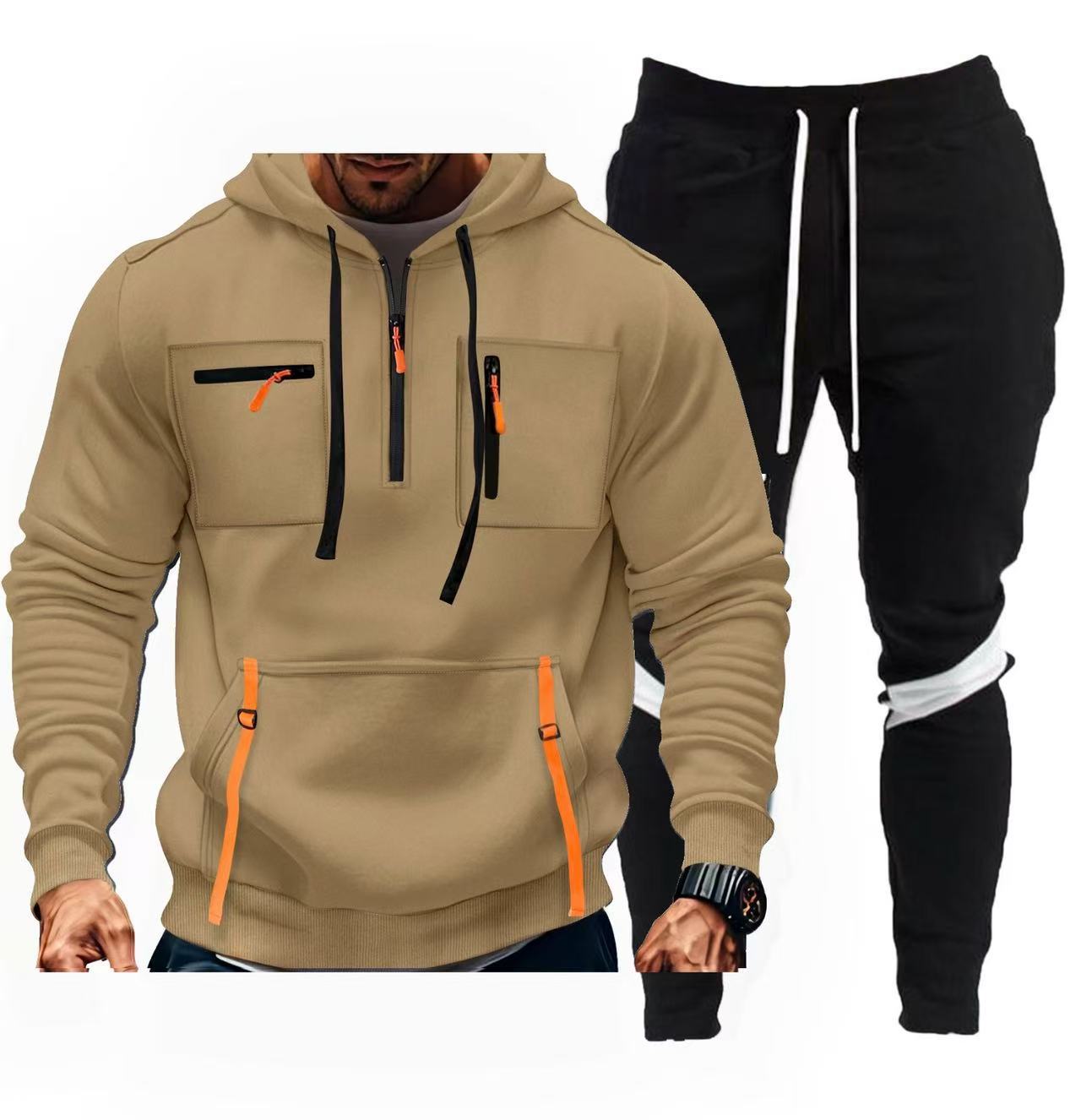 Herren sportliches Hoodie- und Jogginghosen-Set Stilzeits