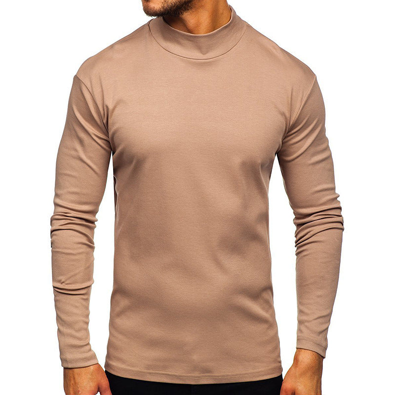Herren Langarmshirt mit Stehkragen aus hochwertigem Material Stilzeits