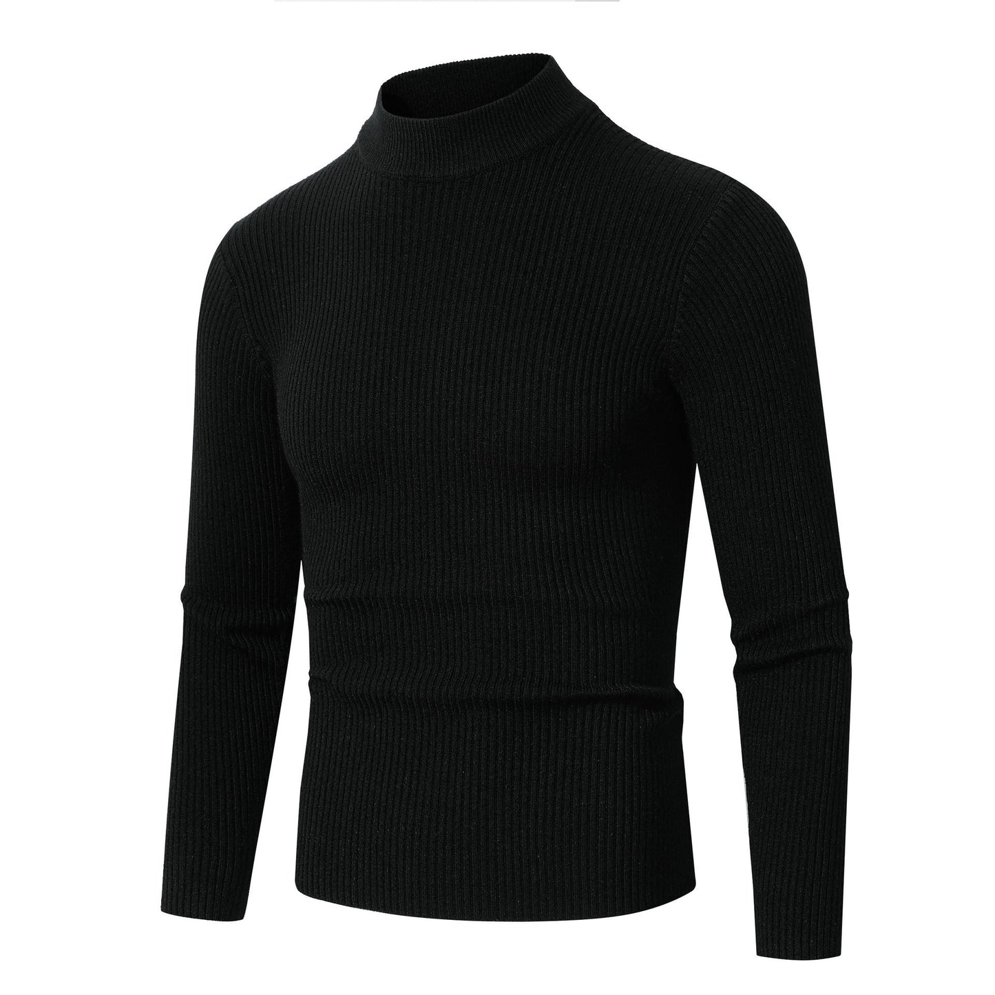 Herren modischer Rollkragenpullover aus feiner Wolle Stilzeits
