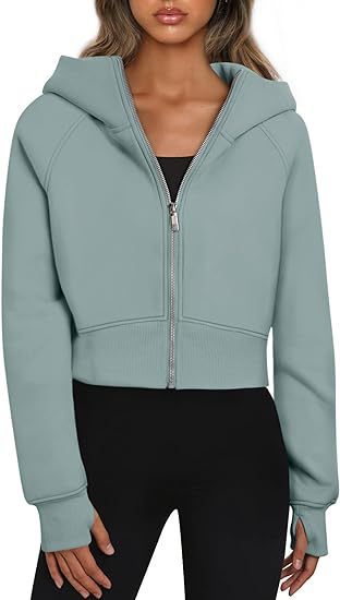 Damen cropped Kapuzenjacke Stilzeits