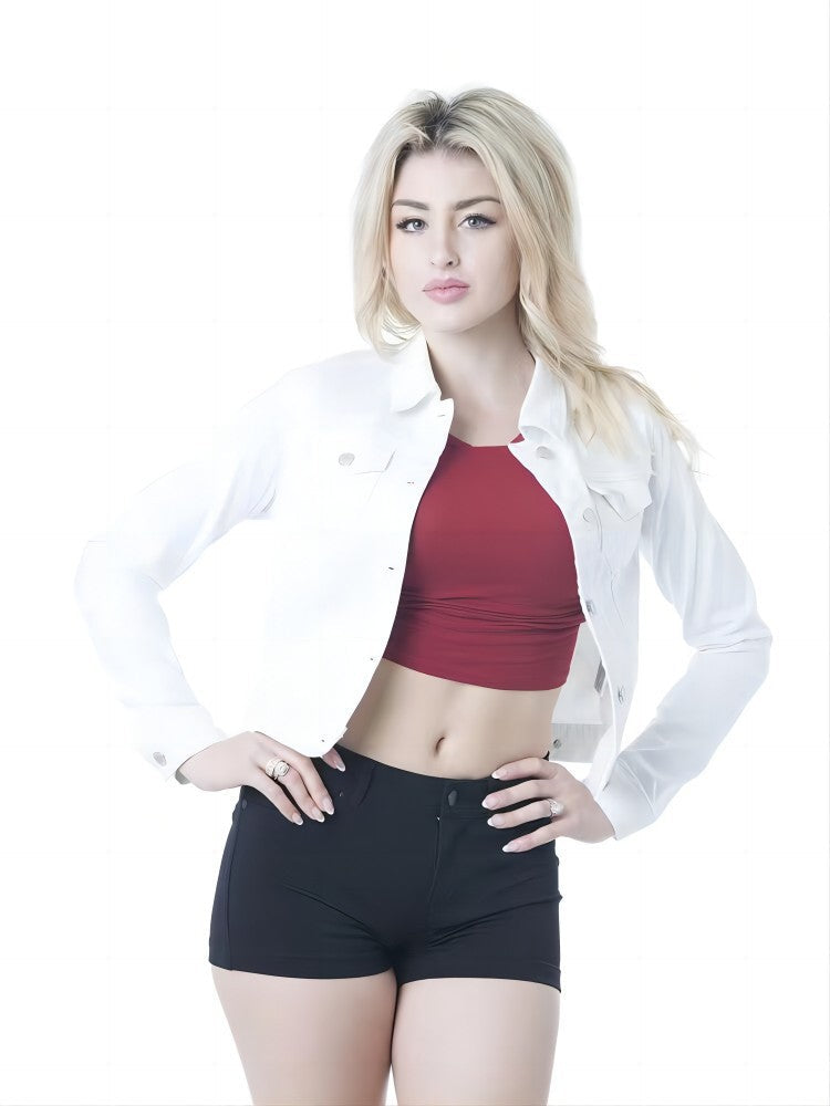 Damen lässige Jeansjacke Stilzeits