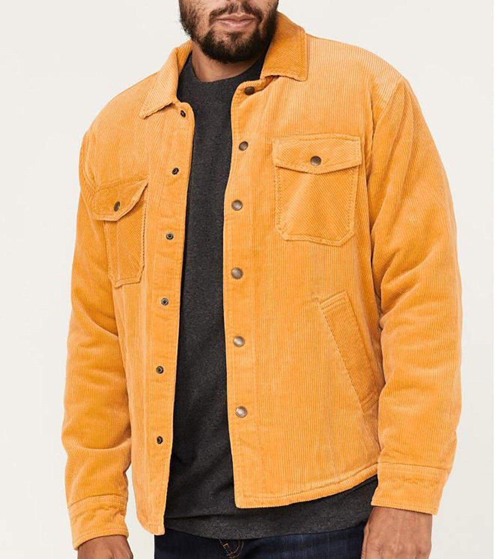 Herren Cordjacke mit praktischen Brusttaschen und weichem Innenfutter Stilzeits