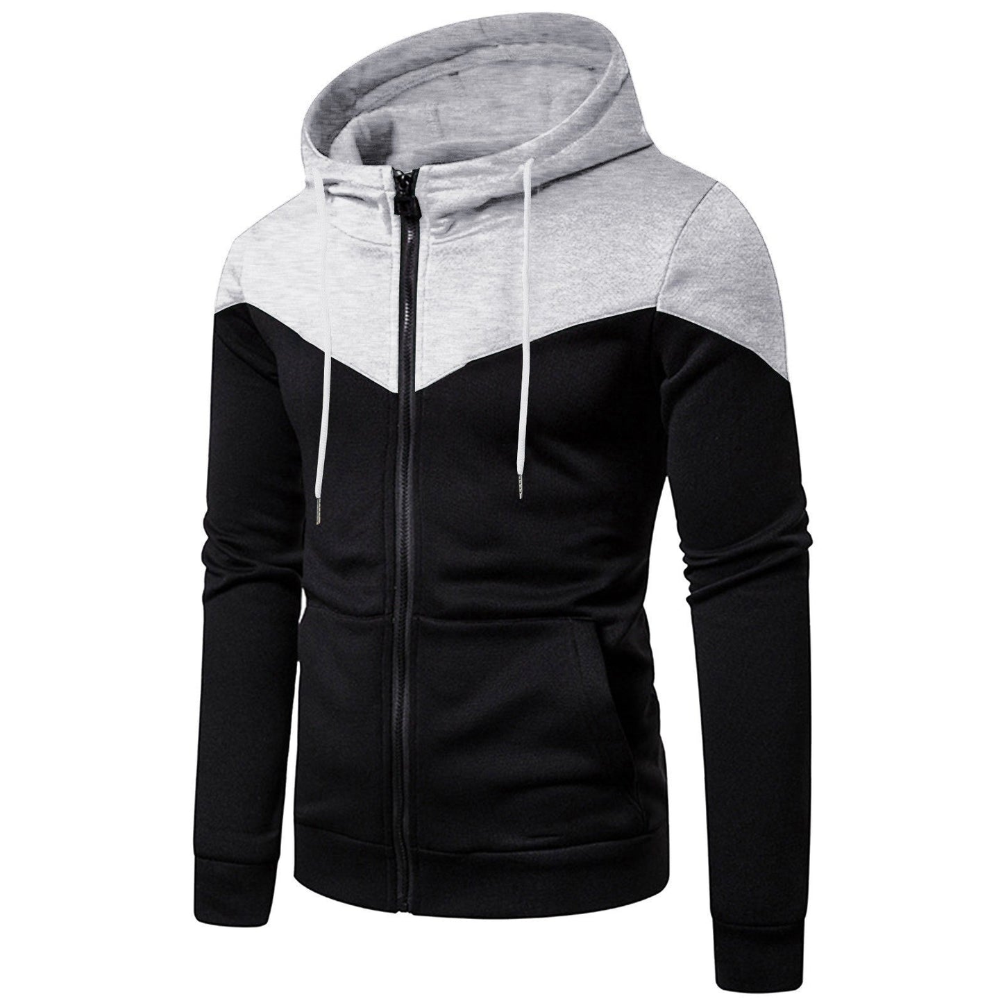 Herren sportliche Kapuzenjacke Stilzeits