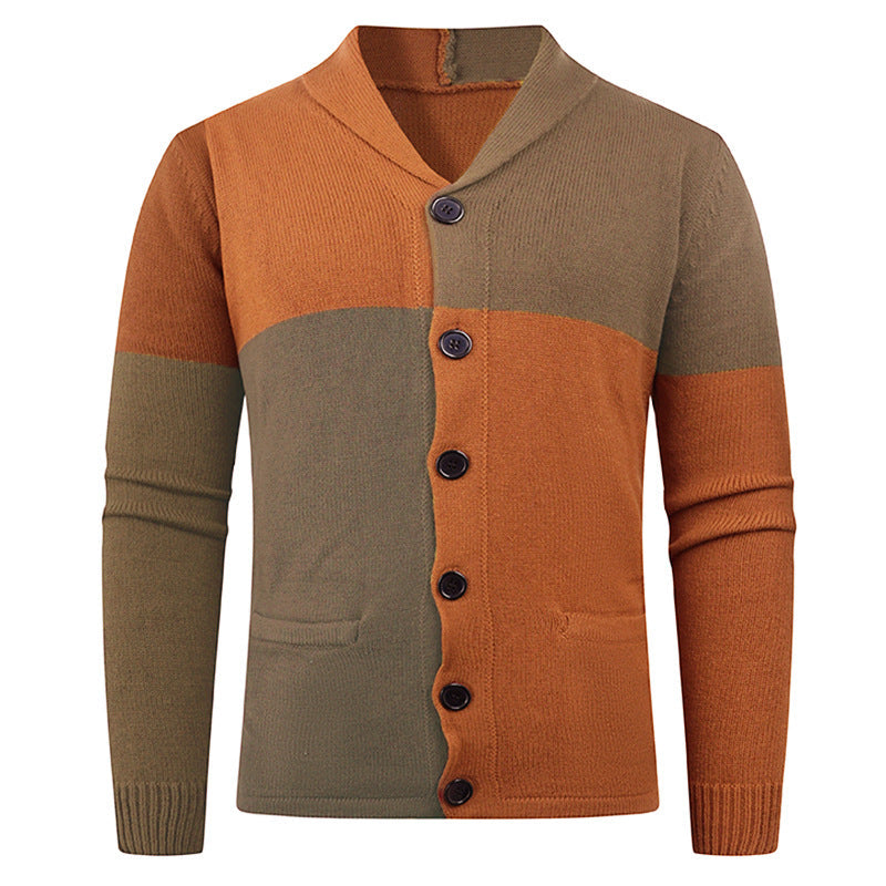 Herren Strickjacke mit modernem Zopfmuster und praktischen Taschen Stilzeits