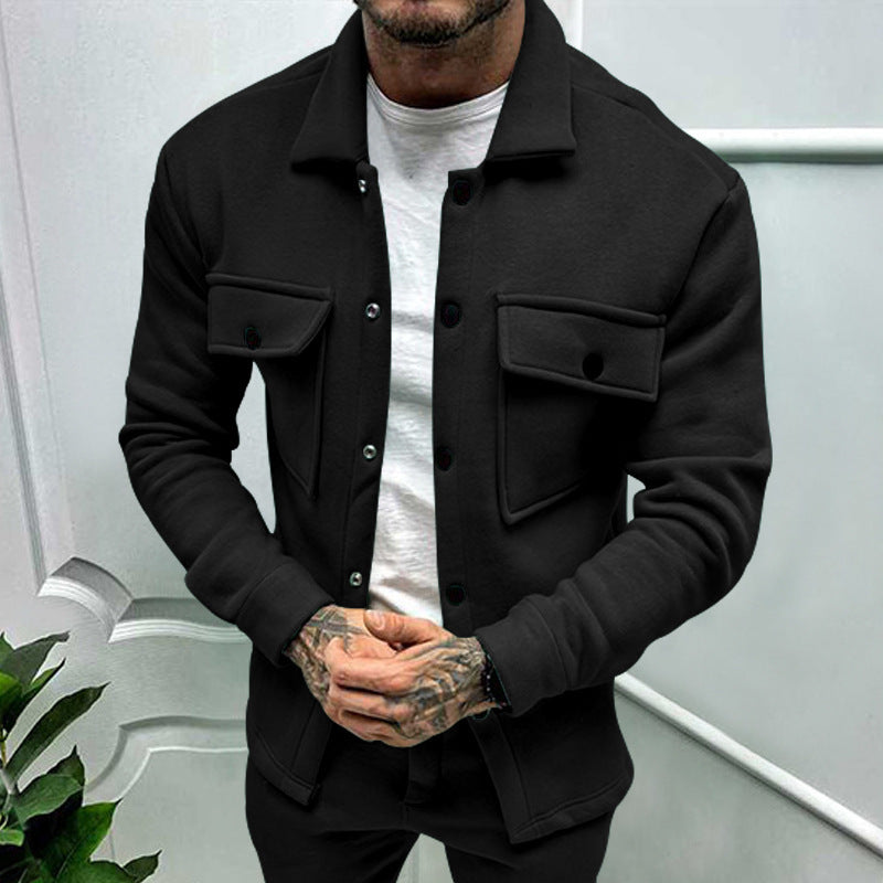 Herren Utility Jacke mit praktischen Taschen und modernem Schnitt Stilzeits