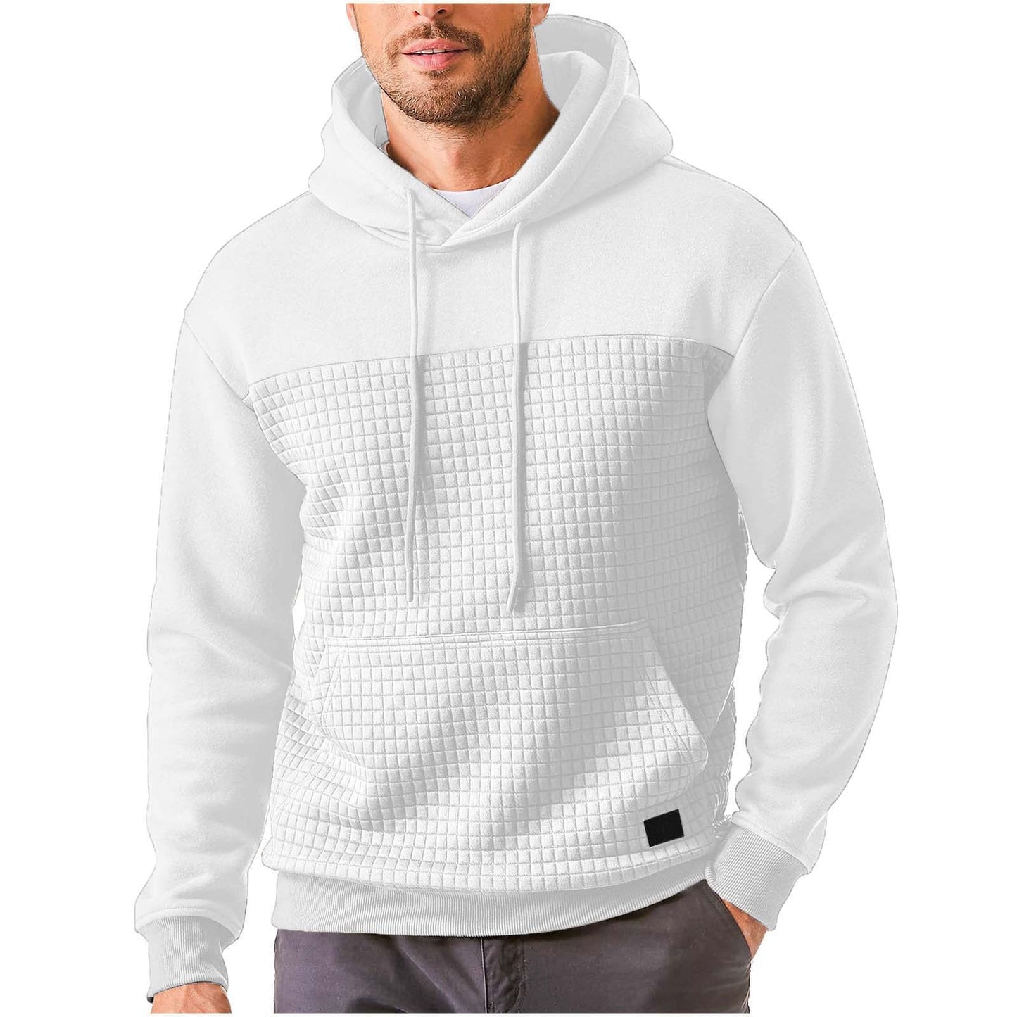 Herren Kapuzenpullover mit strukturiertem Obermaterial Stilzeits