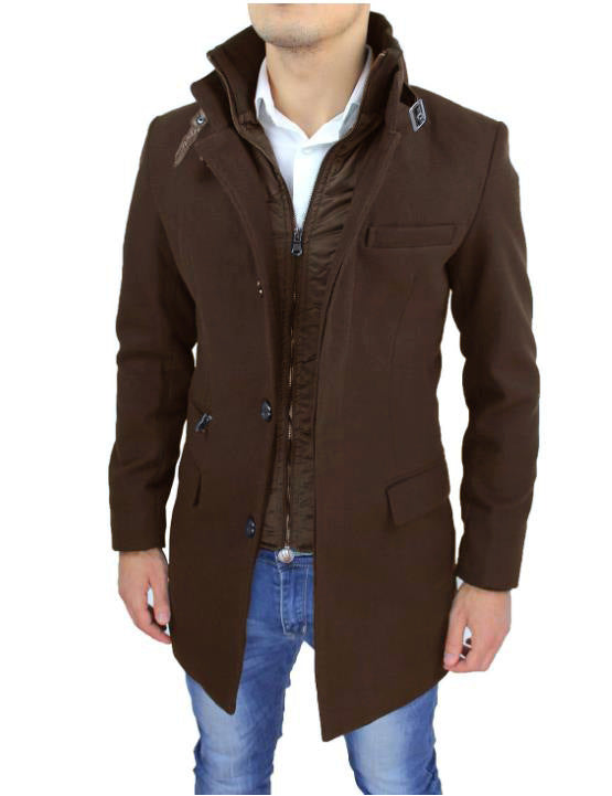 Herren modischer Warmjacke mit innovativem Innenfutter Stilzeits