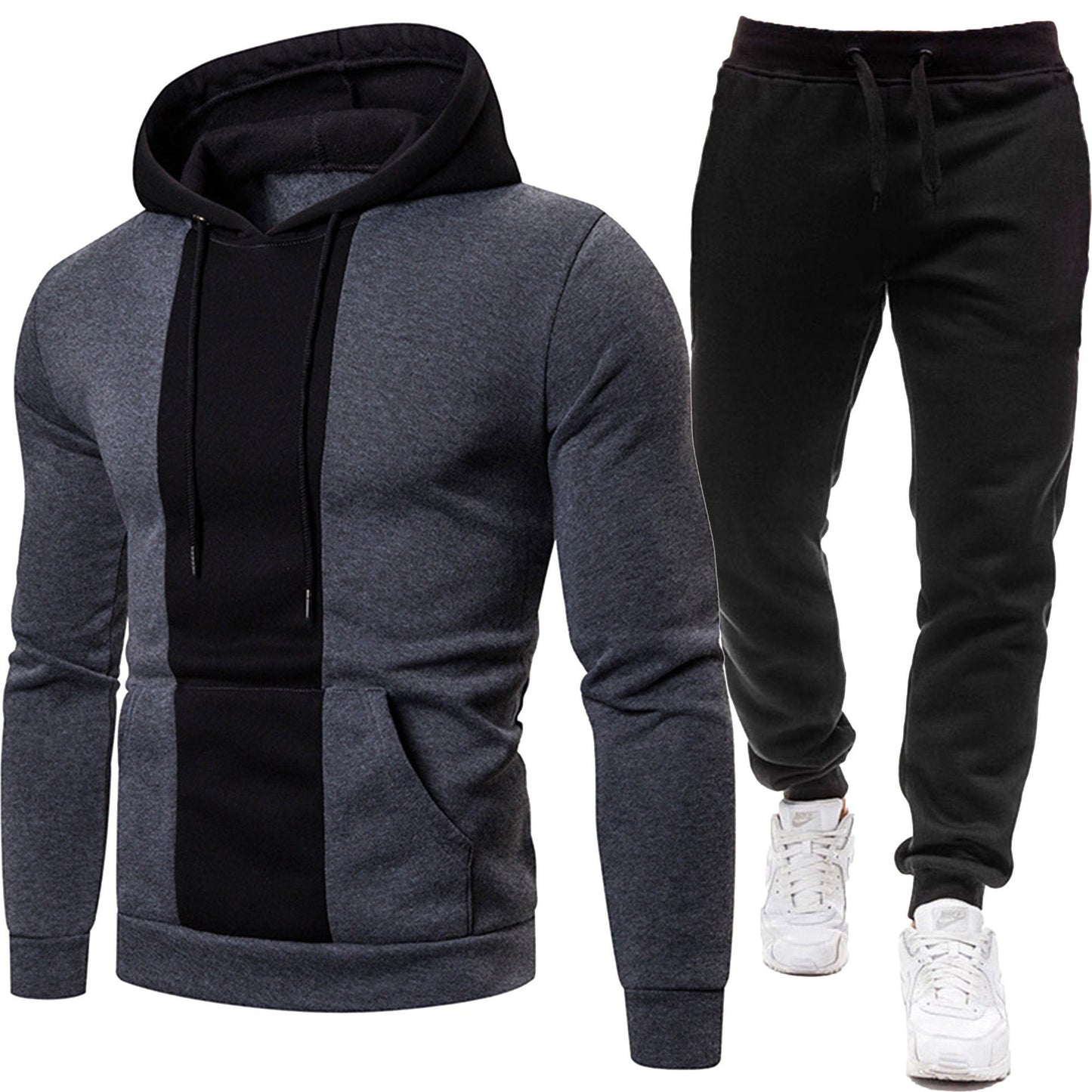 Herren Sportliche Kapuzenjacke und Jogginghose Stilzeits