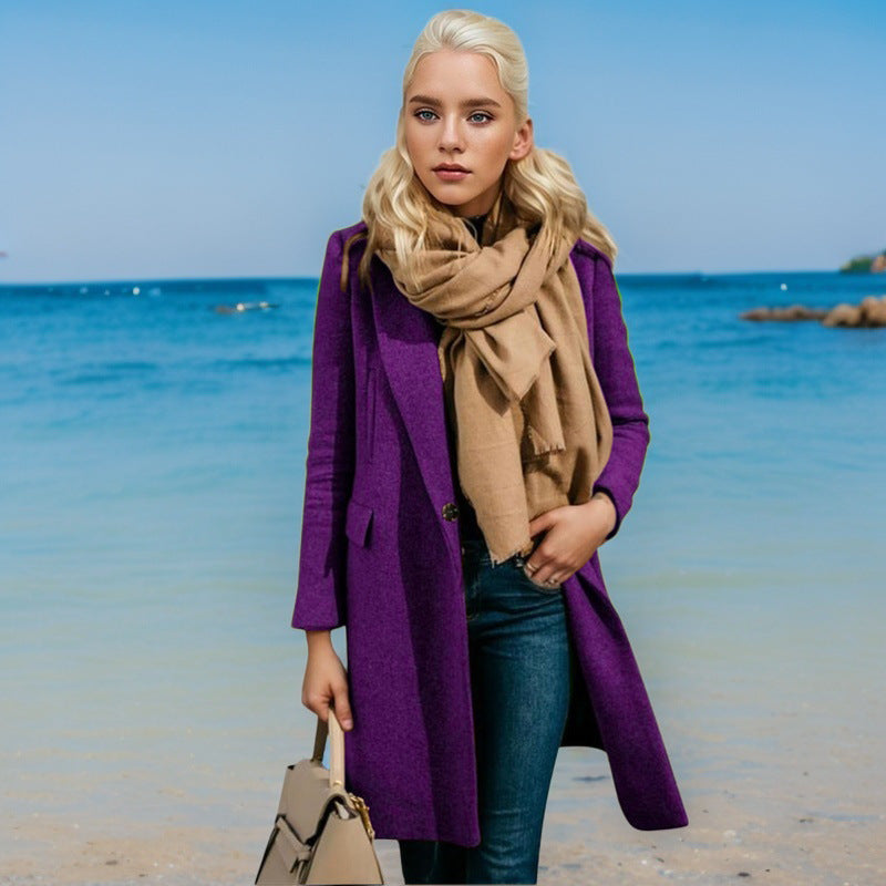 Damen Eleganter Trenchcoat mit Doppelknopfleiste und hochwertigem Material Stilzeits