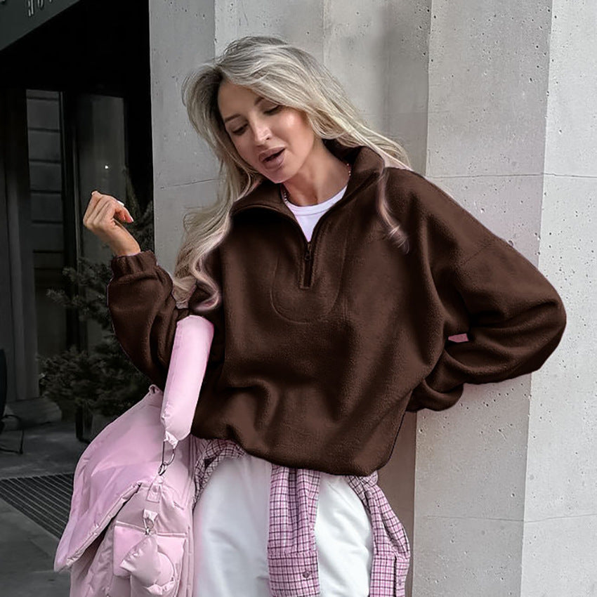 Damen Fleece Pullover Stilzeits