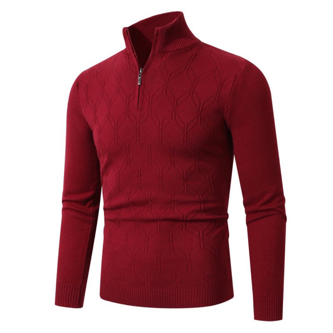 Herren Strickpullover mit modernem Strukturmuster Stilzeits