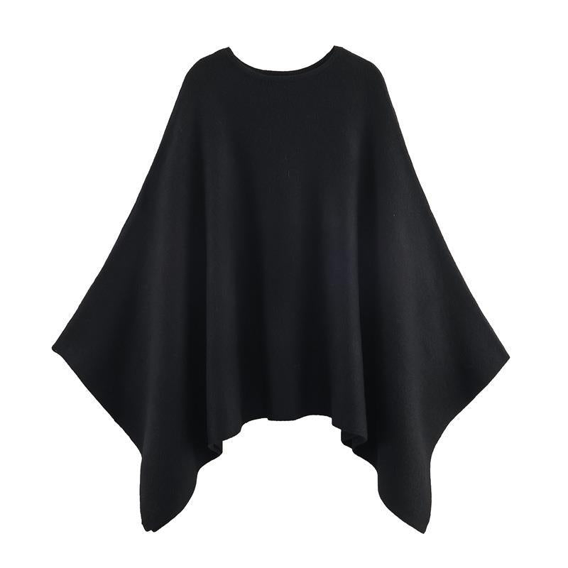 Damen eleganter PONCHO aus hochwertigem Material mit asymmetrischem Schnitt Stilzeits