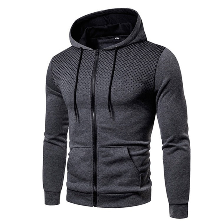 Herren modische Zip-Hoodie mit atmungsaktiven Einsätzen Stilzeits