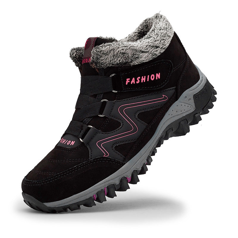 Damen Hochwertige Outdoor-Wanderschuhe mit isoliertem Futter und rutschfester Sohle Stilzeits