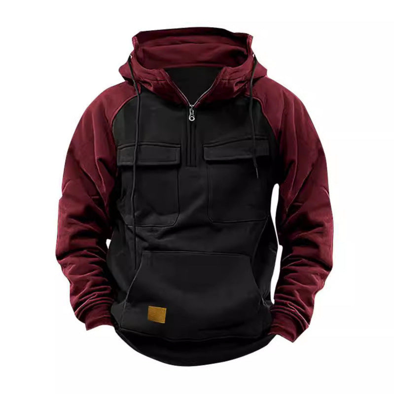 Herren Funktioneller Hoodie mit praktischen Taschen und innovativem Design Stilzeits