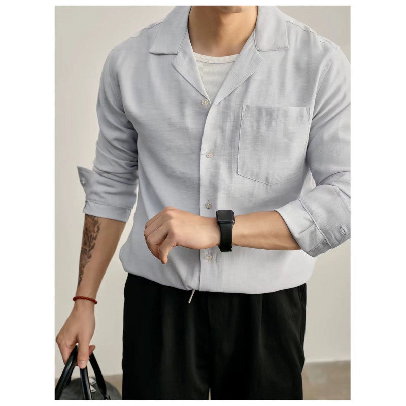 Herren Leichtes Kurzarmhemd mit Brusttasche und lässigem Schnitt Stilzeits