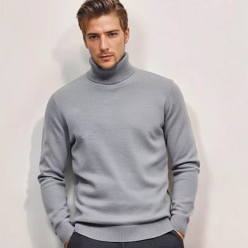 Herren Rollkragenpullover aus feinem Strick Stilzeits