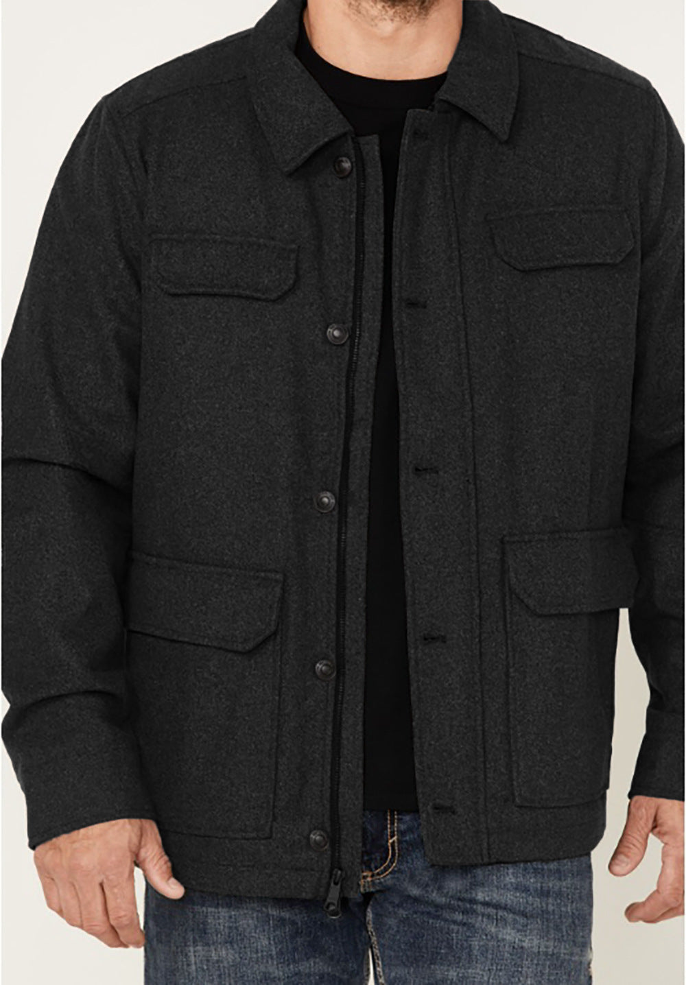 Herren lässige Flanelljacke Stilzeits