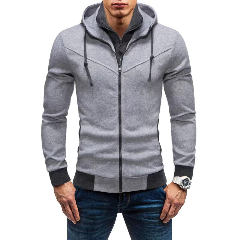 Herren Fleece-Kapuzenjacke mit stylischem Design und praktischen Taschen Stilzeits