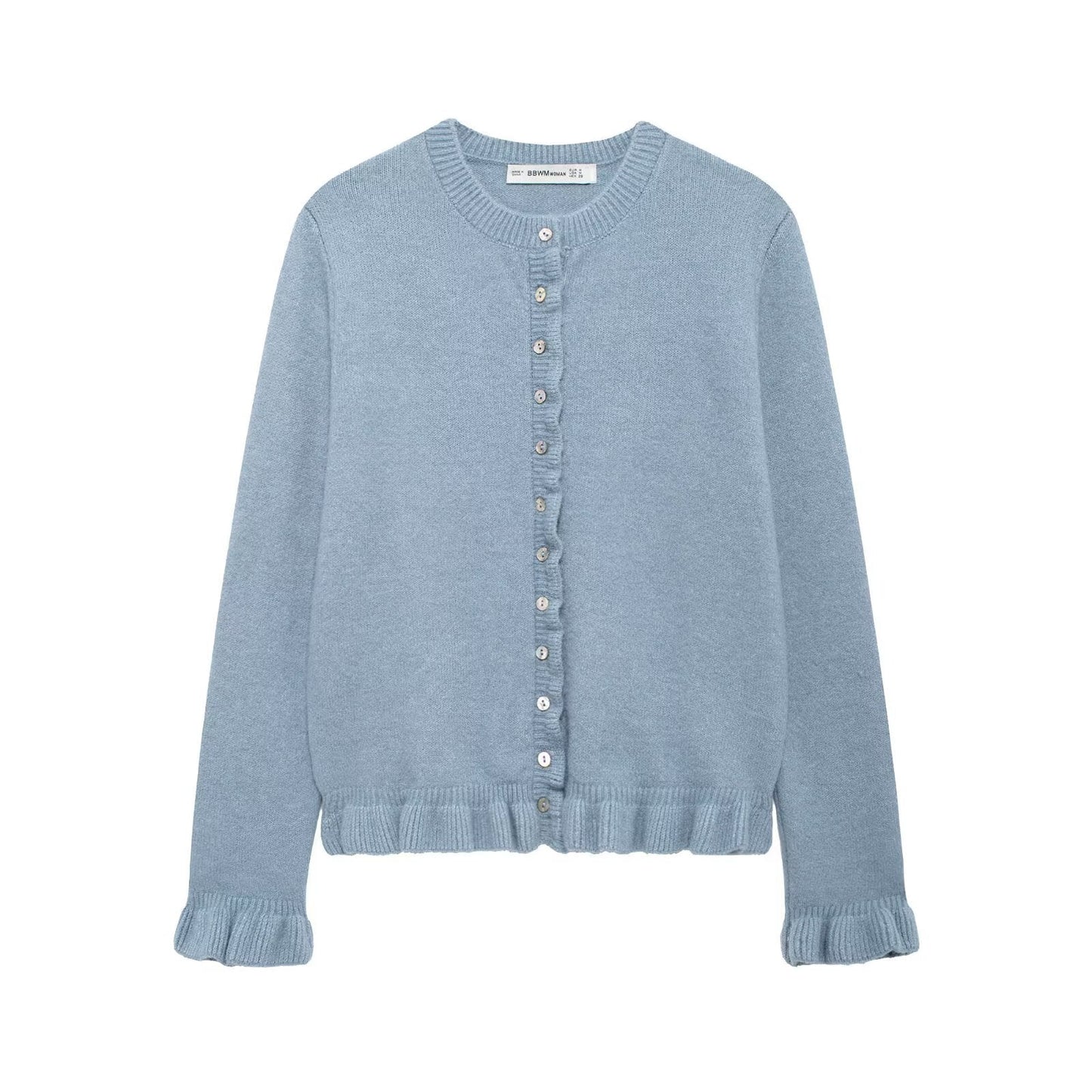 Damen elegante Strickjacke mit dekorativen Knöpfen Stilzeits