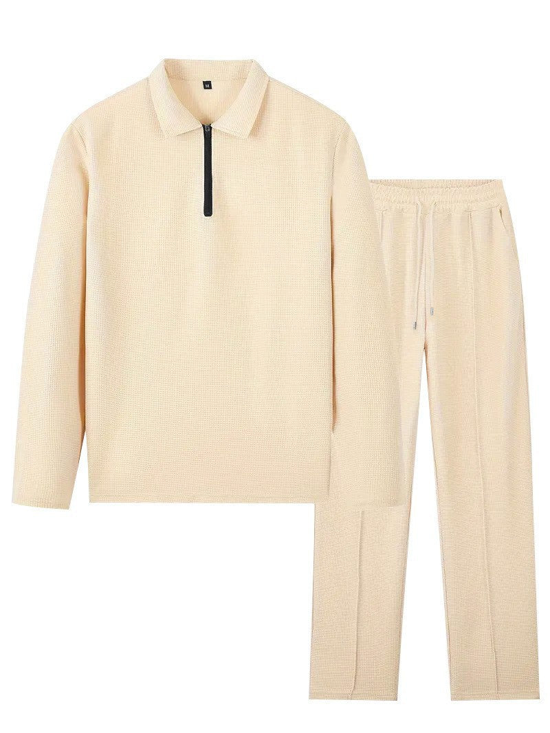 Herren sportliches Poloshirt und Jogginghose Set Stilzeits