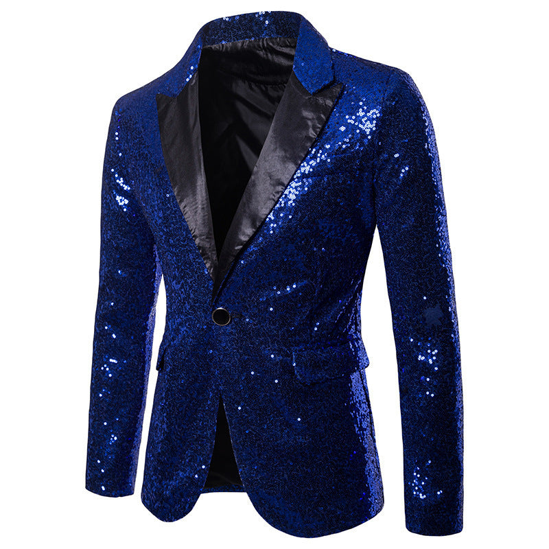 Herren Funktionsblazer mit Pailletten und klassischem Revers Stilzeits