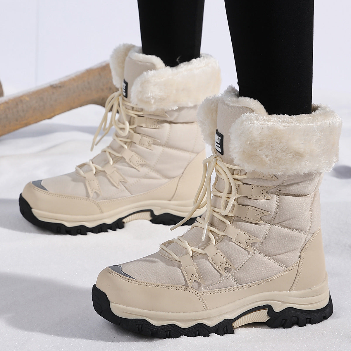 Damen Isolierte Winterstiefel mit rutschfester Sohlenkonstruktion und kuscheligem Innenfutter Stilzeits
