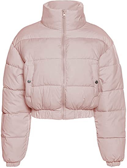 Damen Steppjacke mit hohem Kragen und kürzerem Schnitt Stilzeits
