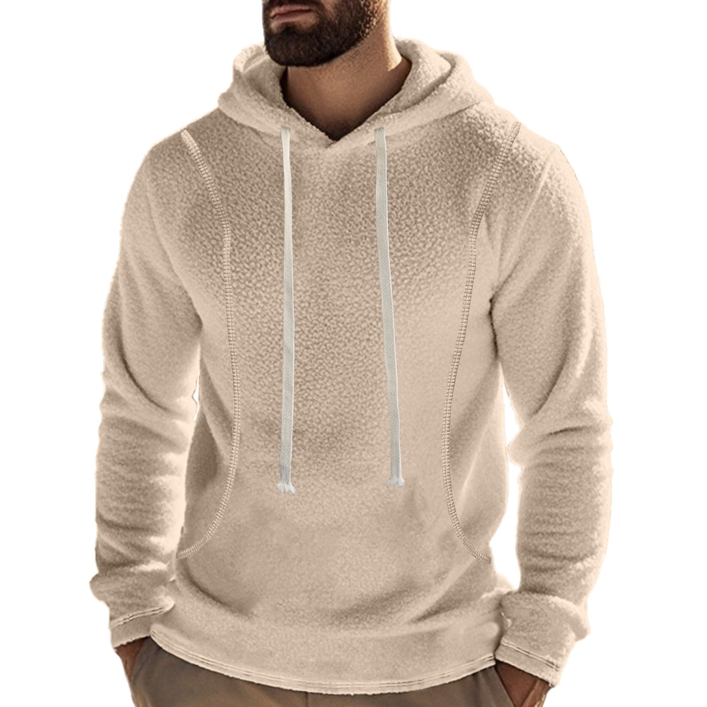 Herren Hochwertiger Fleece-Hoodie mit praktischer Kängurutasche und stylischem Design Stilzeits