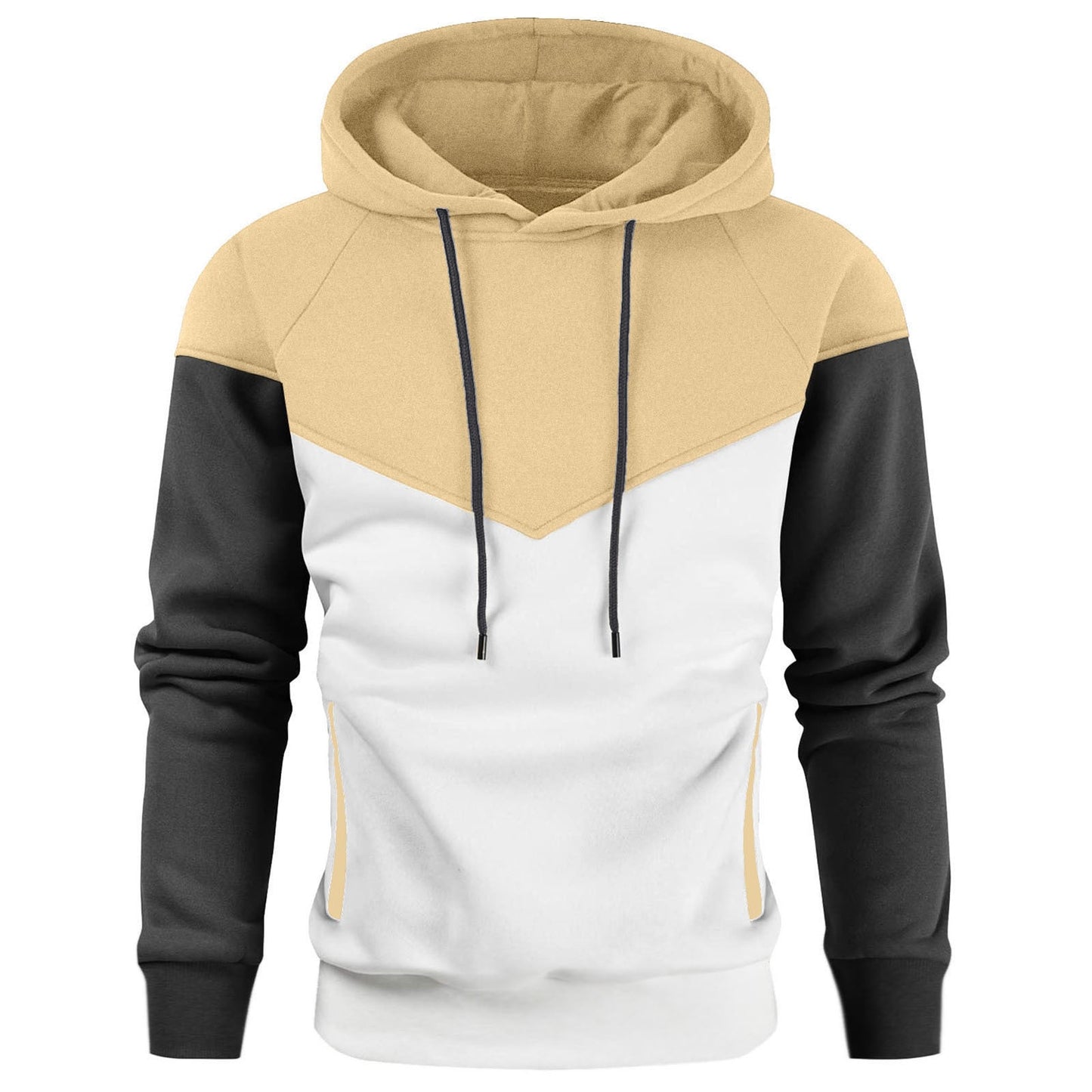Herren modischer Hoodie mit innovativem Patchwork-Design Stilzeits