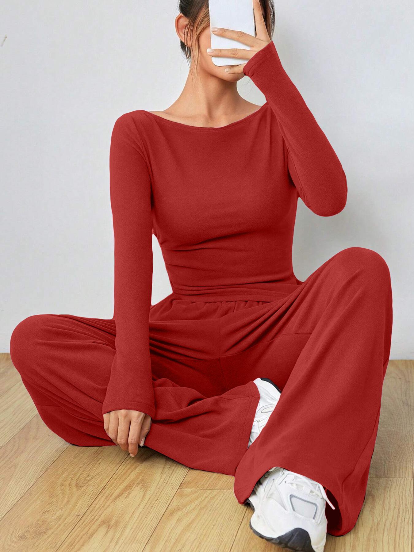 Damen Komfortables Lounge-Set Stilzeits