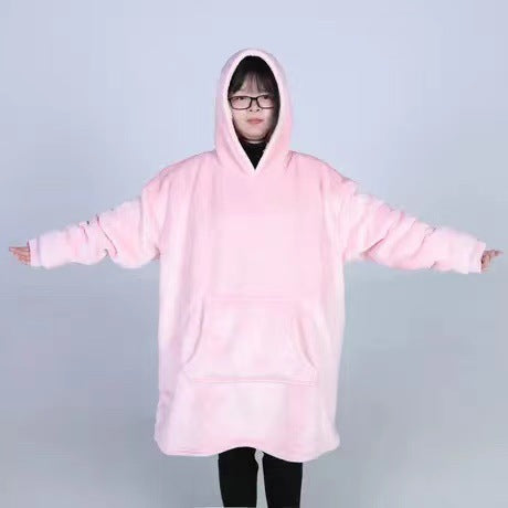 Damen Großer Kapuzenpullover mit kuscheligem Fleece und praktischen Taschen Stilzeits