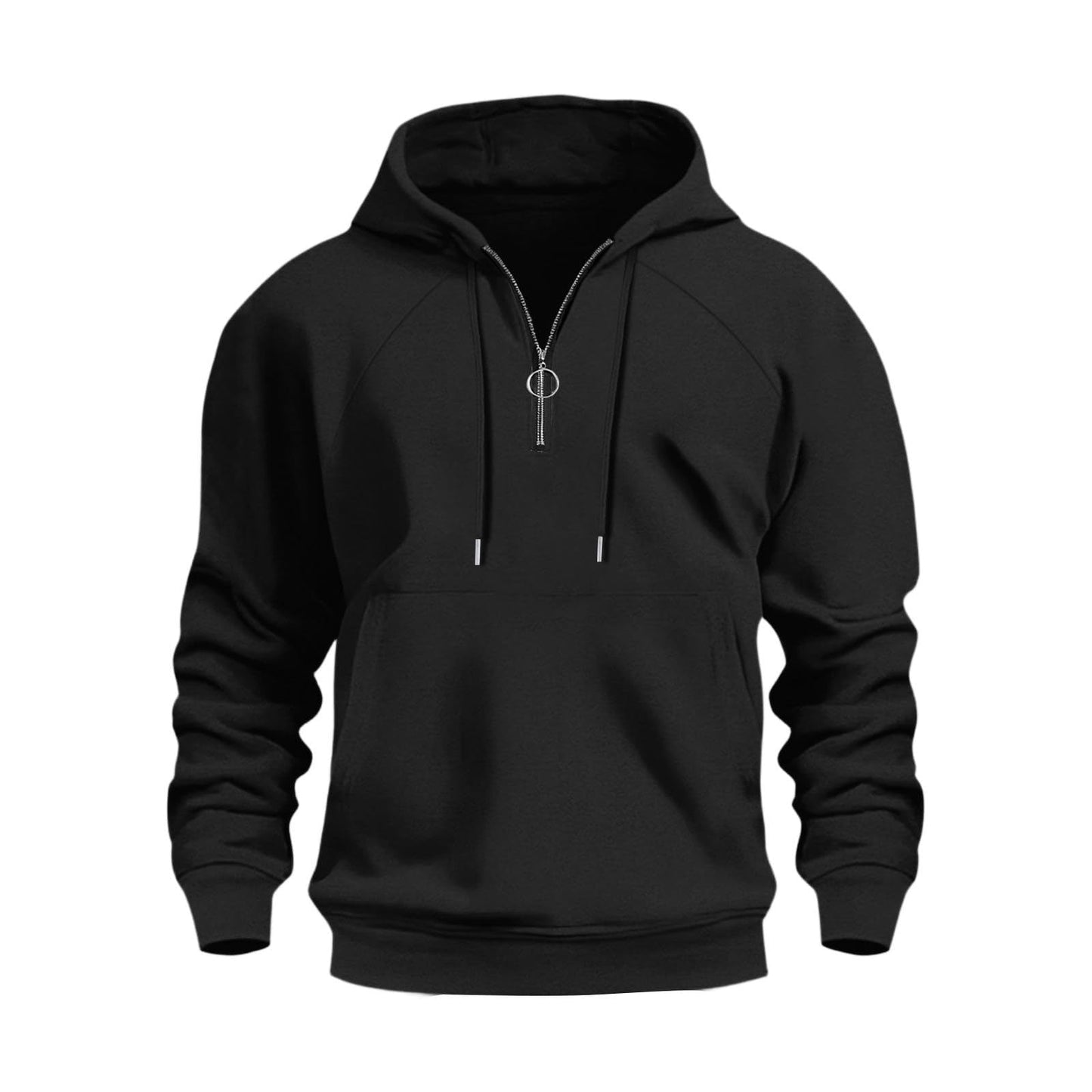 Herren funktionale Kapuzenpullover mit halbem Reißverschluss Stilzeits