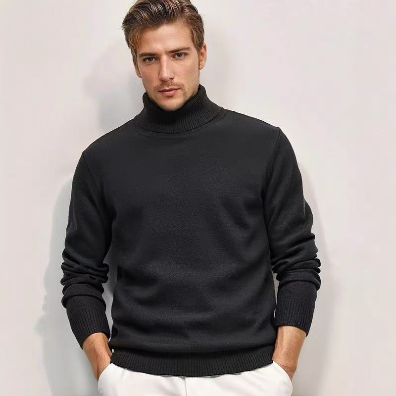 Herren Rollkragenpullover aus feinem Strick Stilzeits