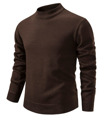 Herren Hochwertiger Strickpullover mit modernem Stehkragen Stilzeits