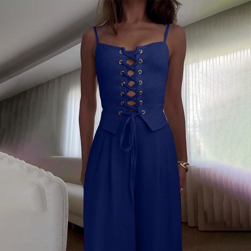 Damen Korsettbluse mit Schnüroptik Stilzeits