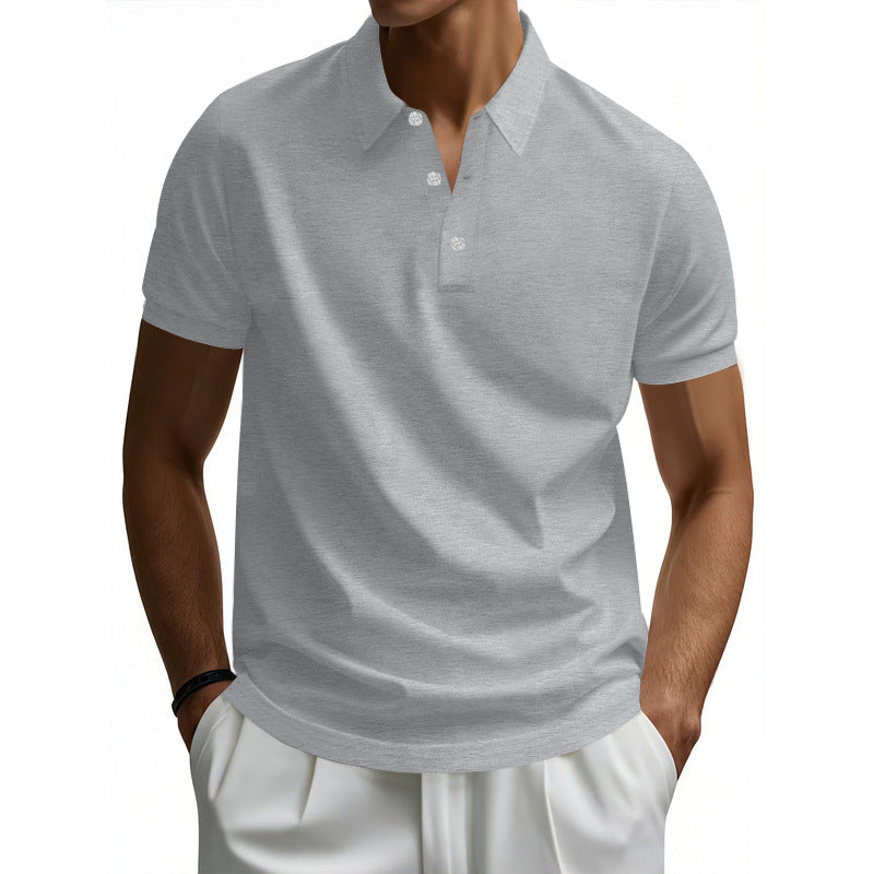 Herren Polohemd mit strukturiertem Kragen und feuchtigkeitsableitendem Material Stilzeits