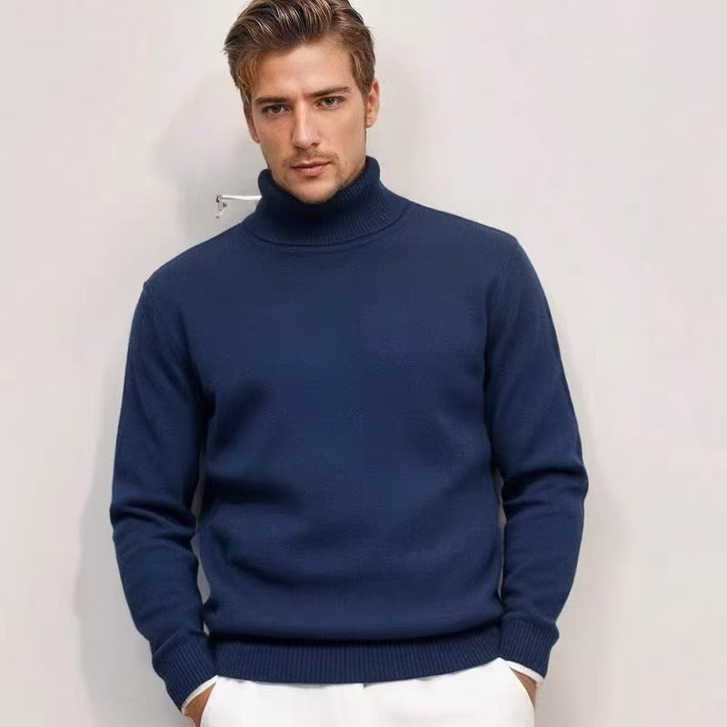 Herren Rollkragenpullover aus feinem Strick Stilzeits