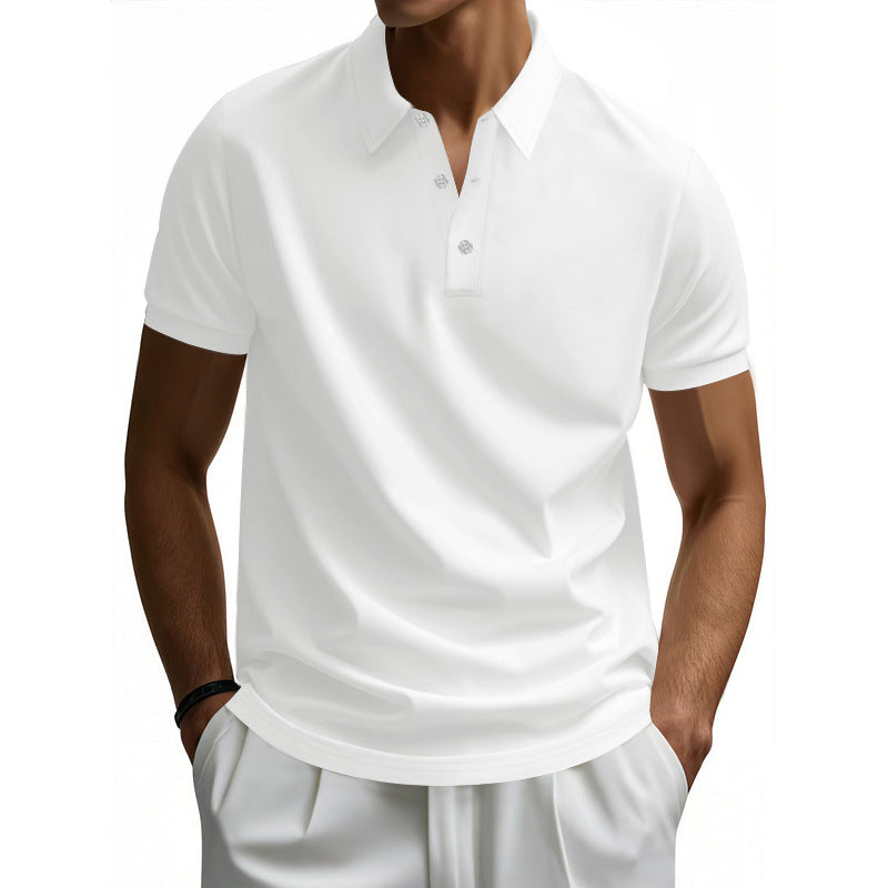 Herren Polohemd mit strukturiertem Kragen und feuchtigkeitsableitendem Material Stilzeits