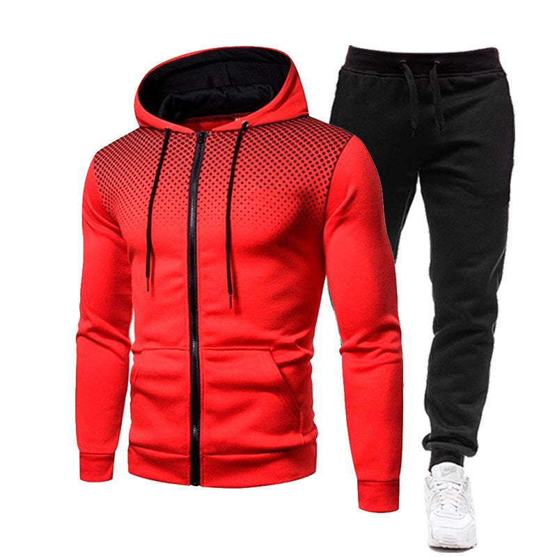 Herren Hoodie- und Jogginghose Set mit atmungsaktivem Design Stilzeits