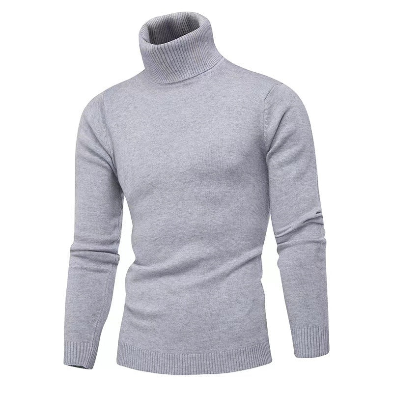 Herren Strickpullover mit hohem Kragen Stilzeits