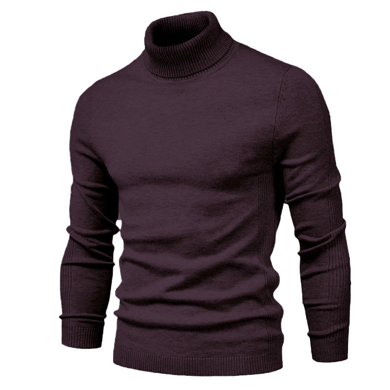 Herren modischer Rollkragenpullover aus feiner Merinowolle Stilzeits