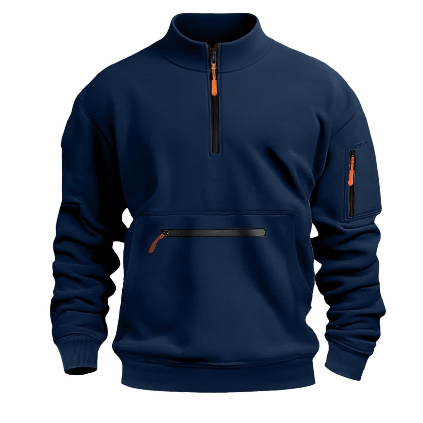 Herren funktionale Sweatshirt mit Reißverschluss Stilzeits